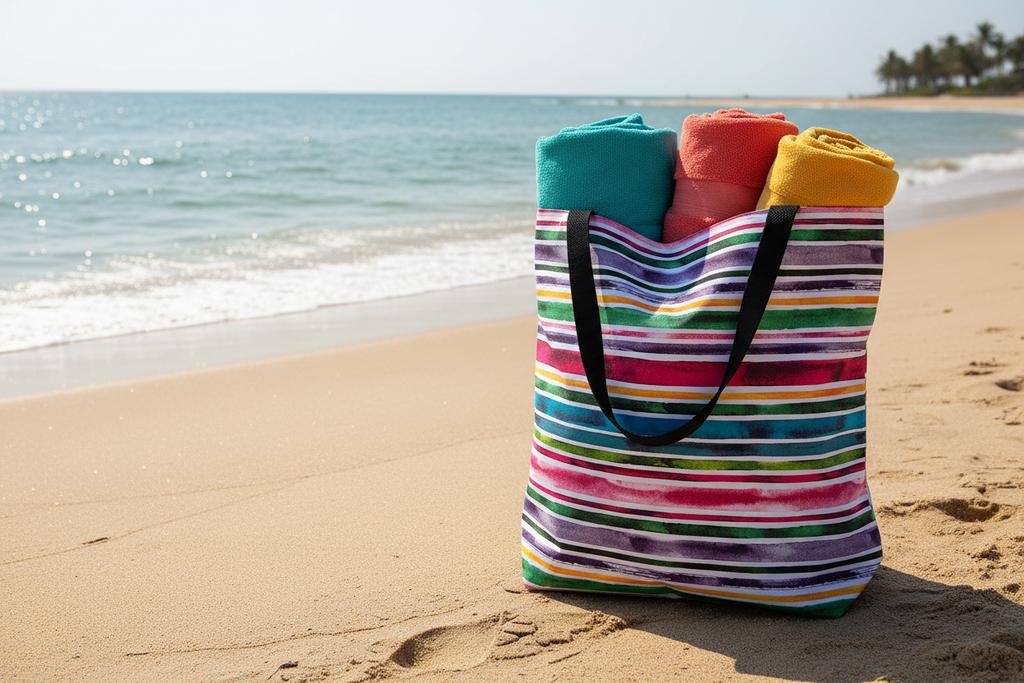 Rainbow Stripe Tote Bag