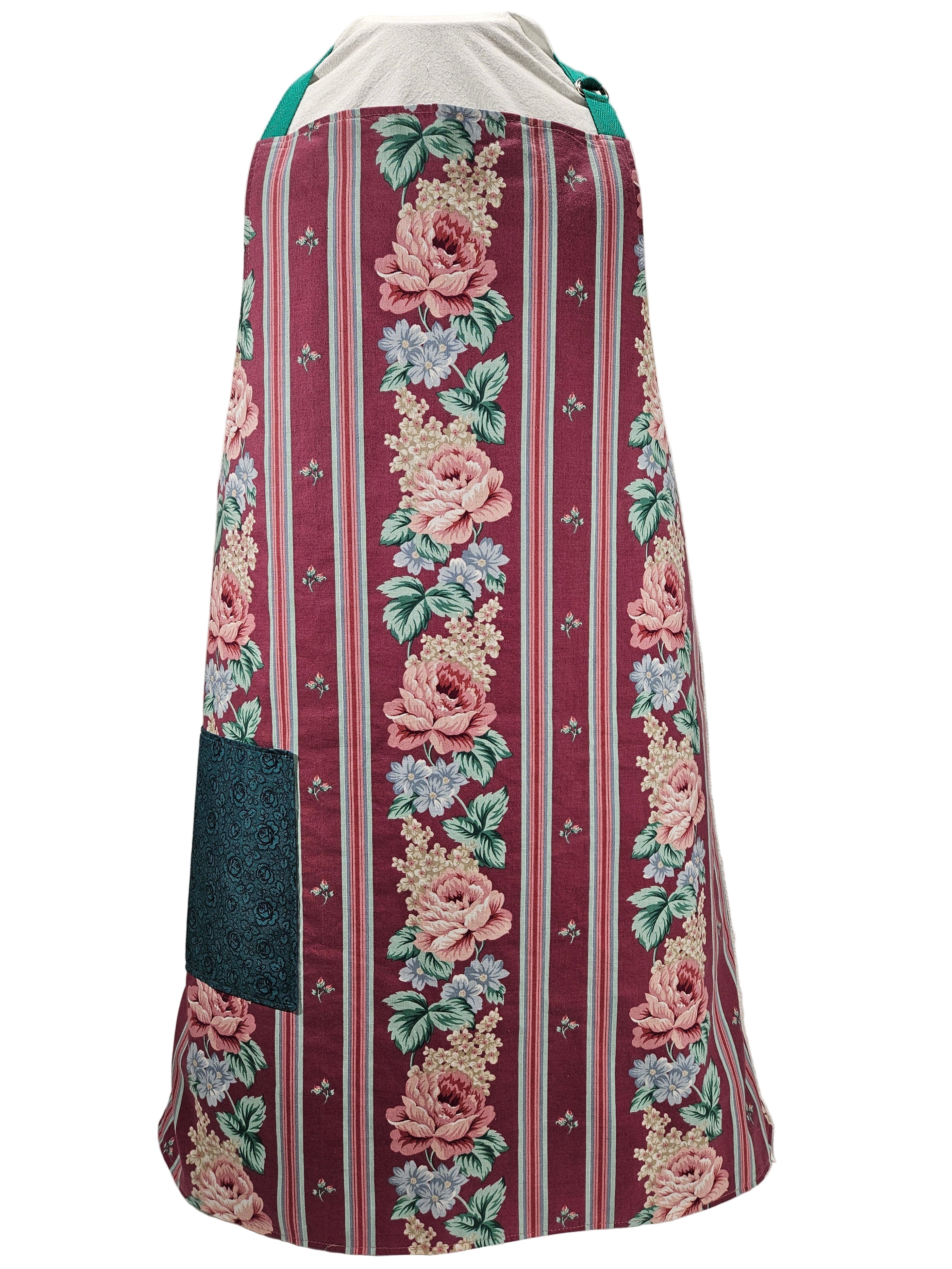 Reversable and Adjustable Floral Apron