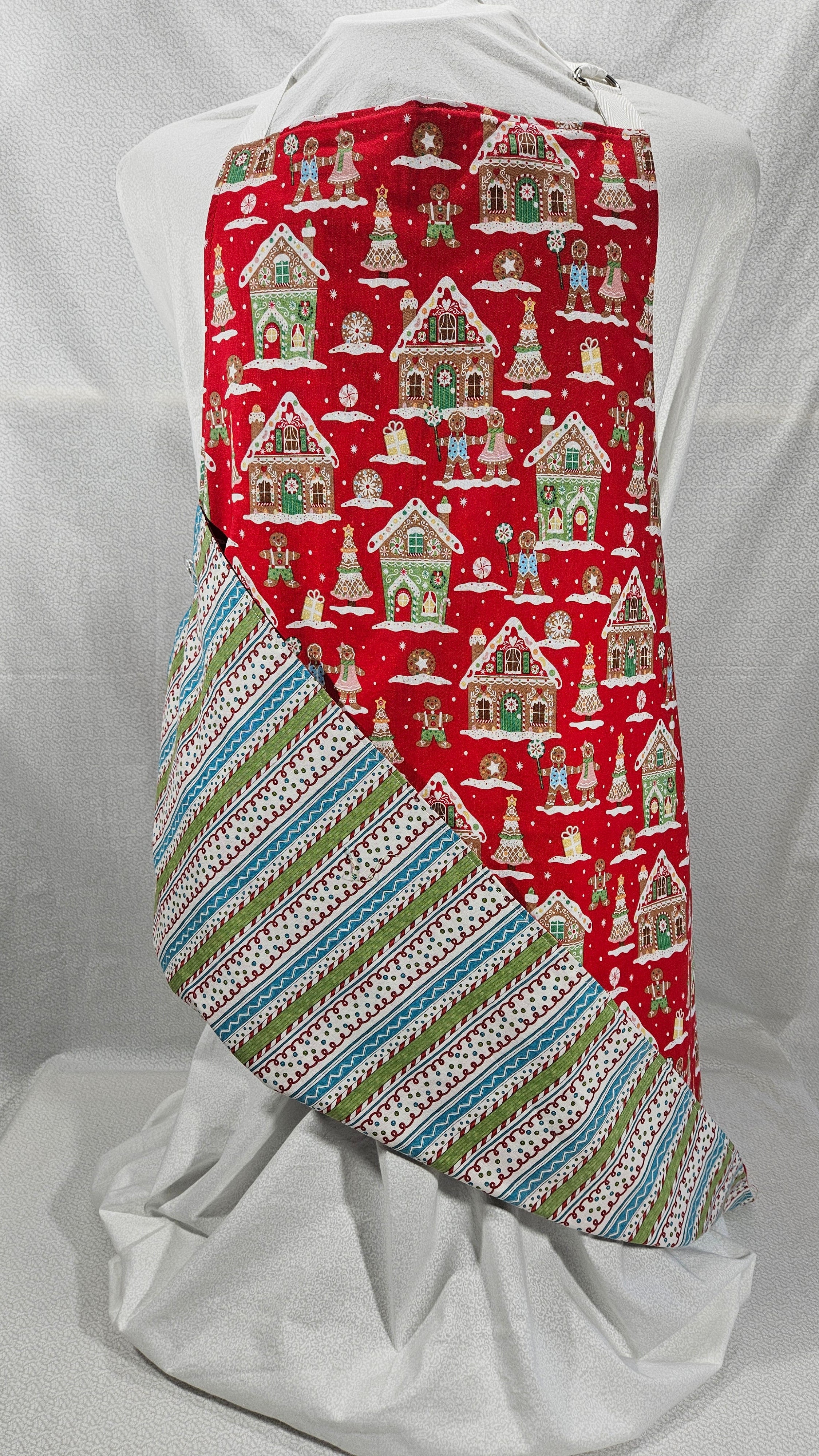 Gingerbread Apron, Reversable and Adjustable