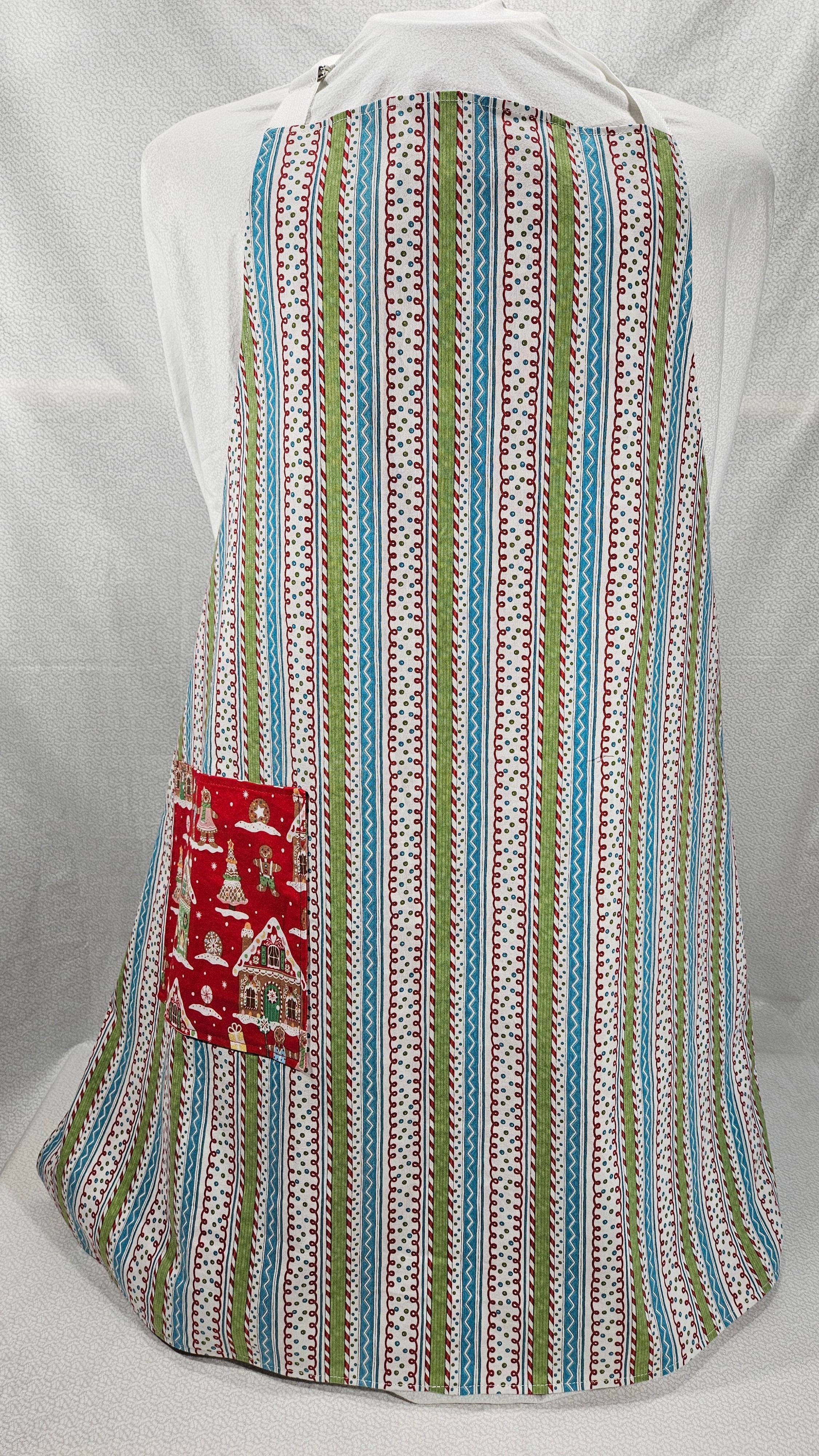 Gingerbread Apron, Reversable and Adjustable