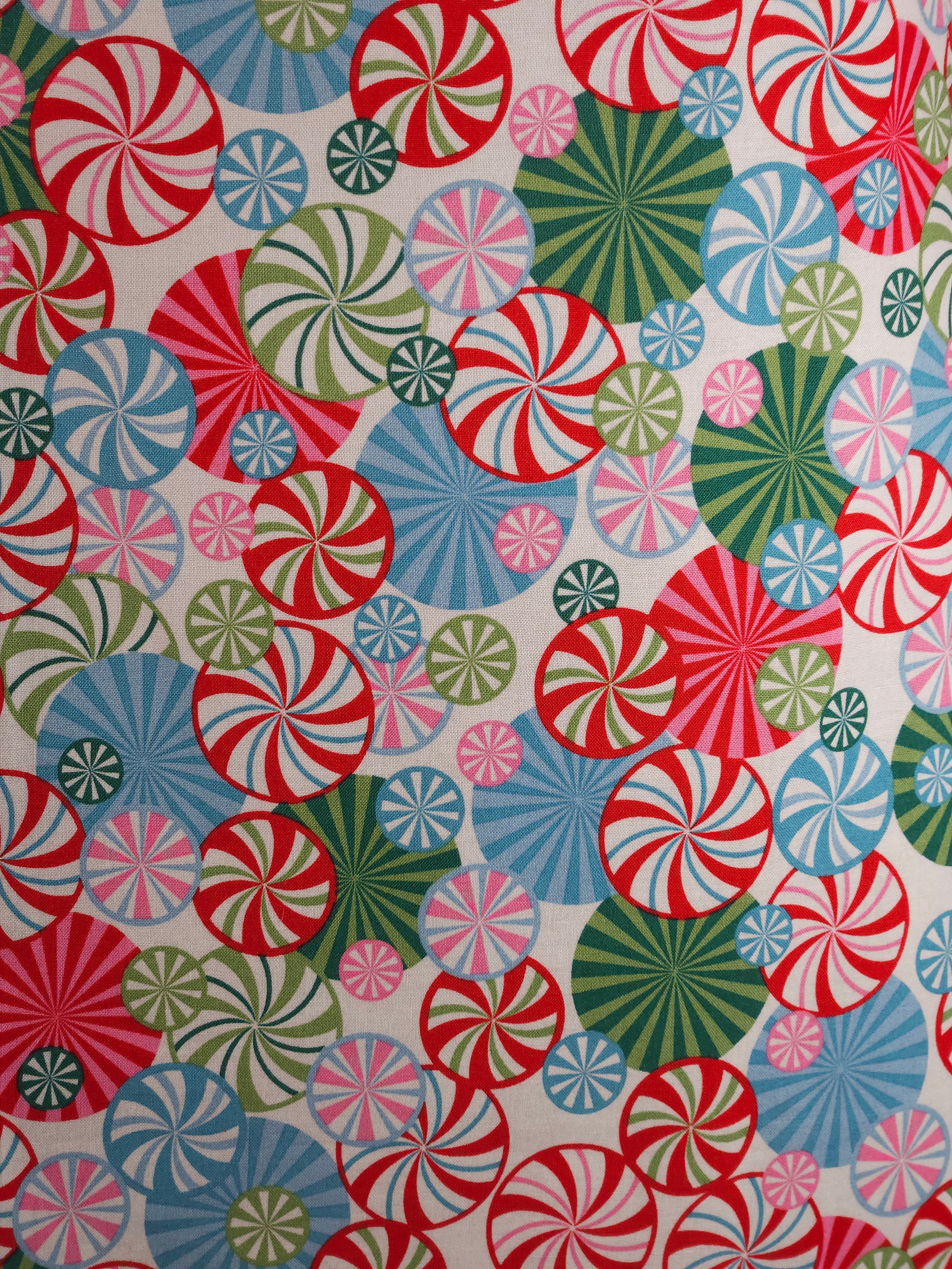 Peppermint Candy Apron, Reversable & Adjustable