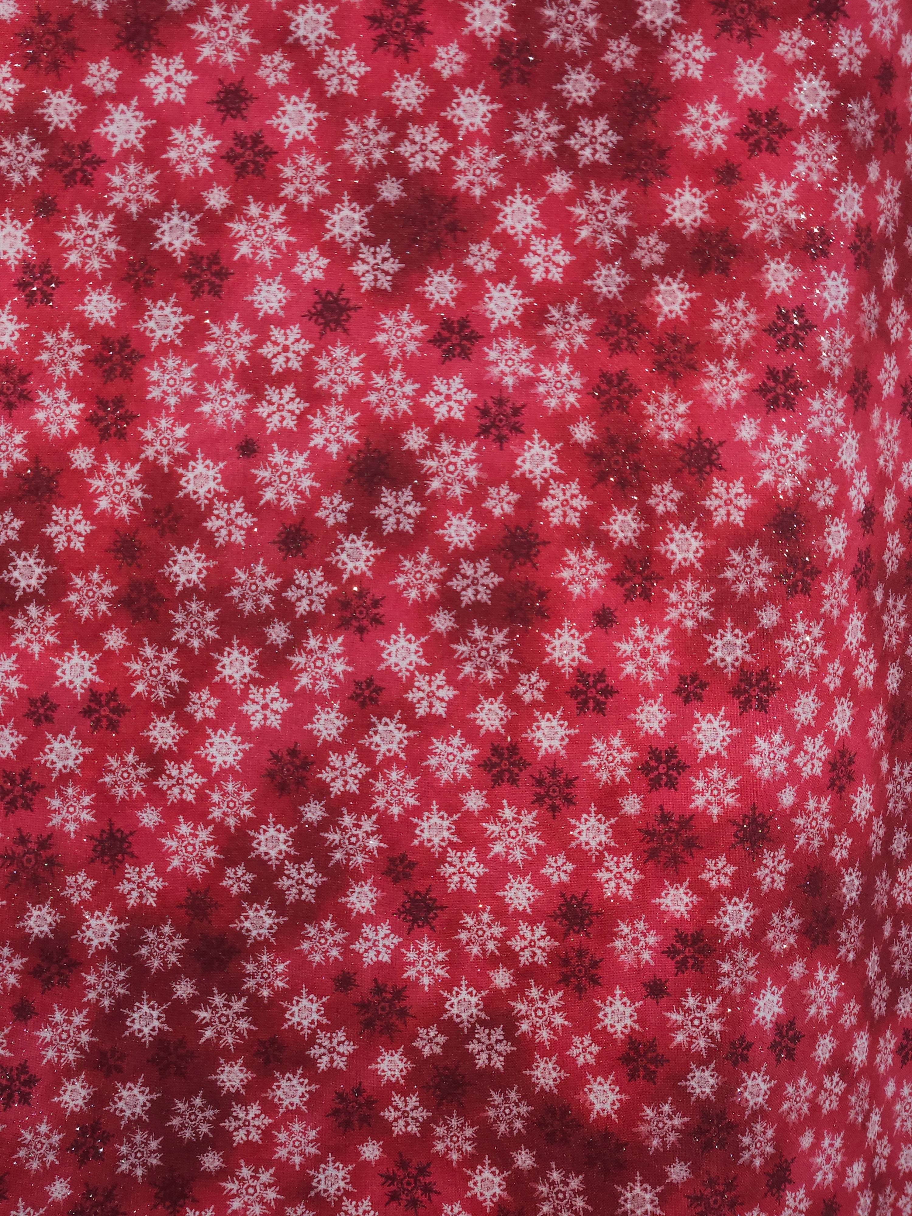 White and Red Poinsettia Apron, Reversable and Adjustable