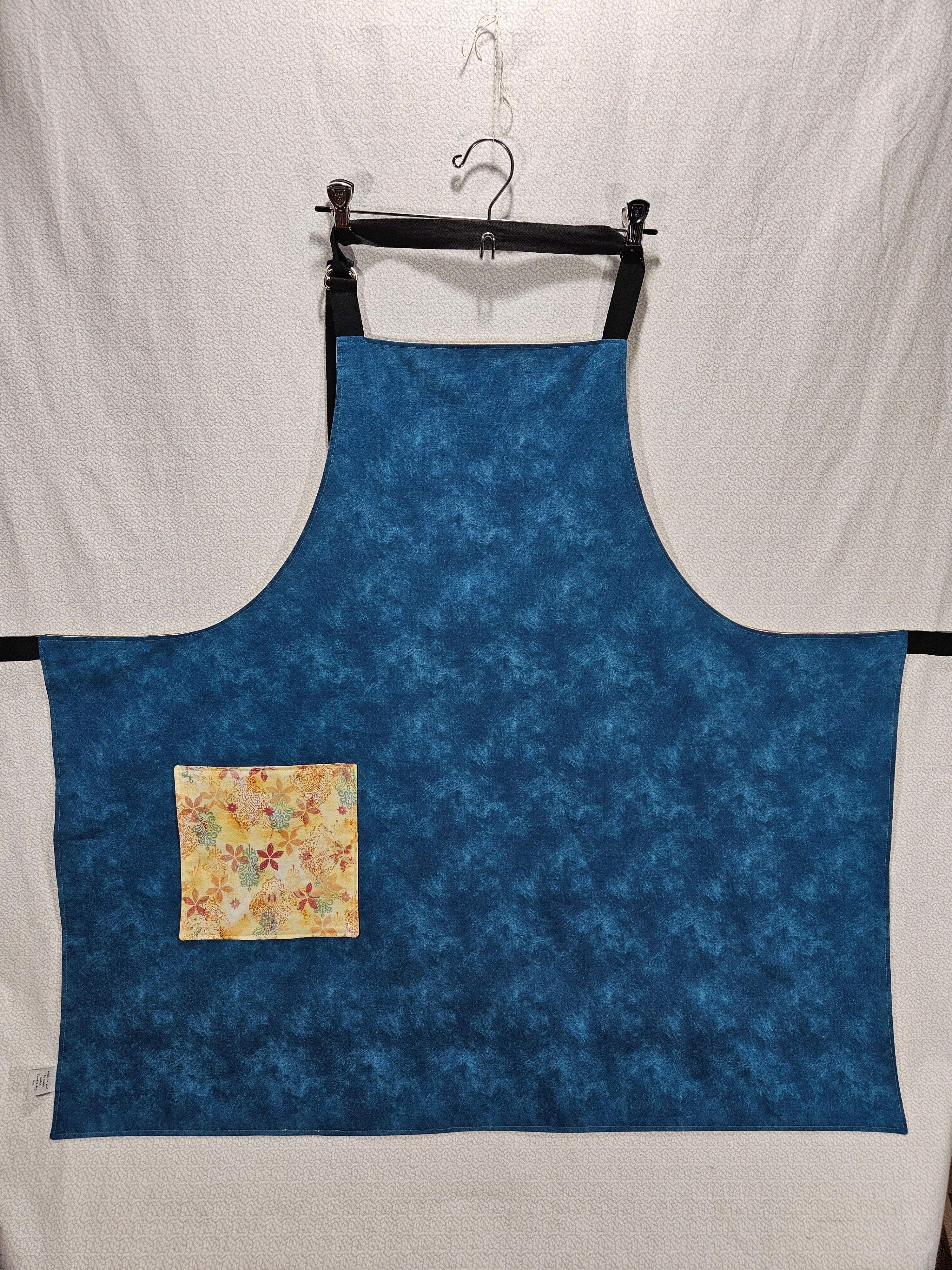 Warm Floral Paisley Apron, Reversable and Adjustable