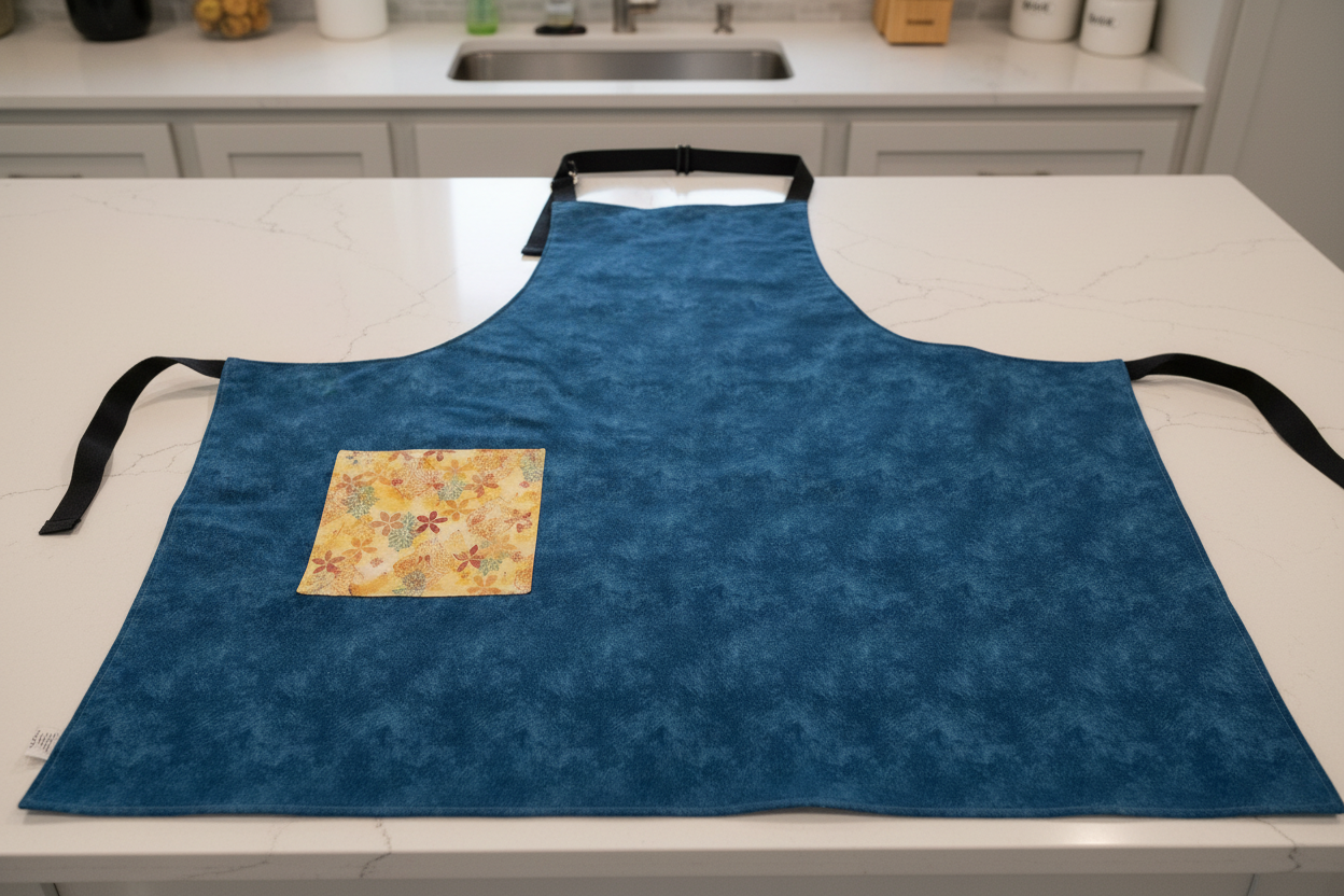 Warm Floral Paisley Apron, Reversable and Adjustable
