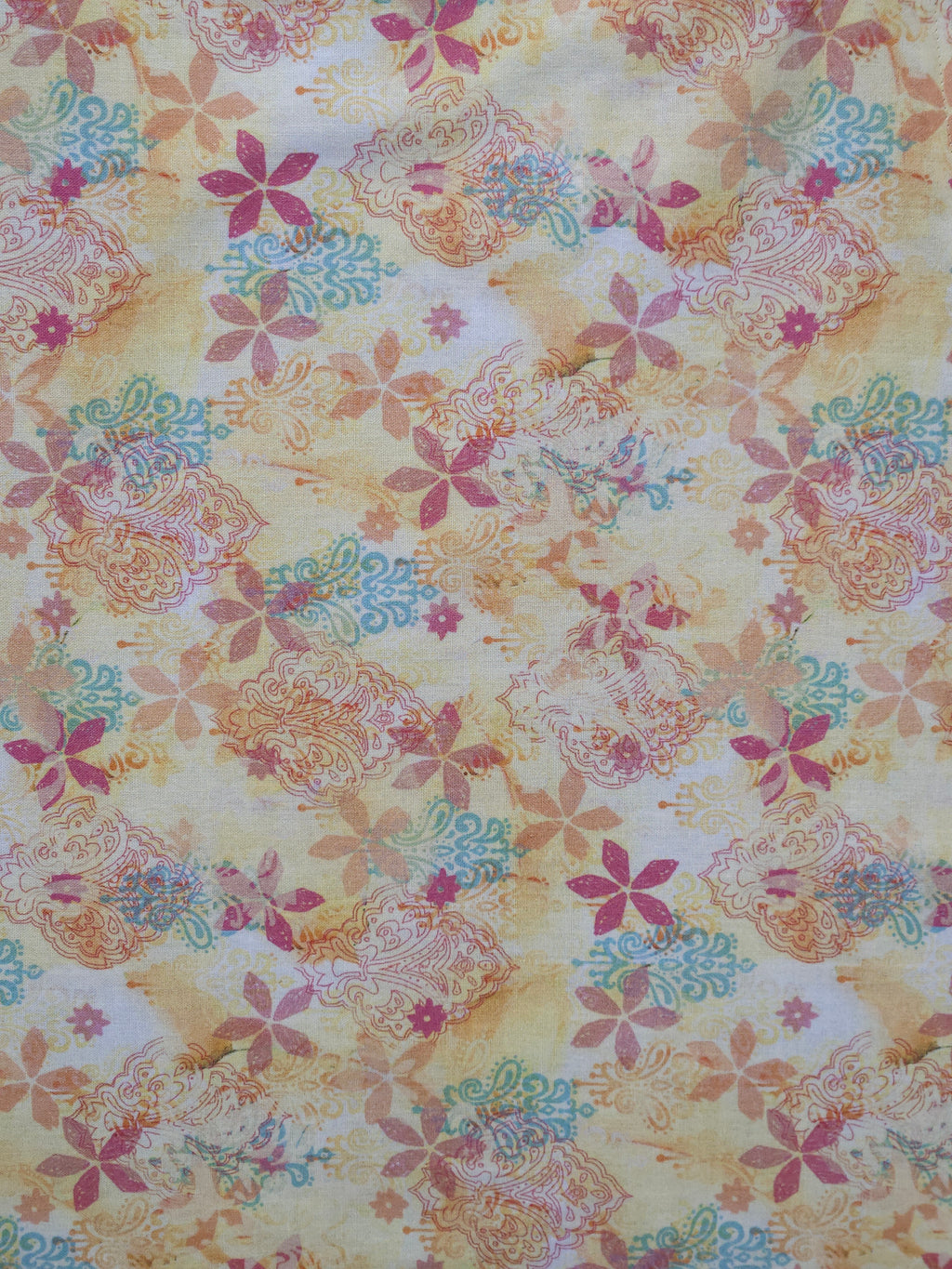 Warm Floral Paisley Apron, Reversable and Adjustable