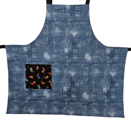 Cowboy Hats and Boots Apron, Reversable and Adjustable
