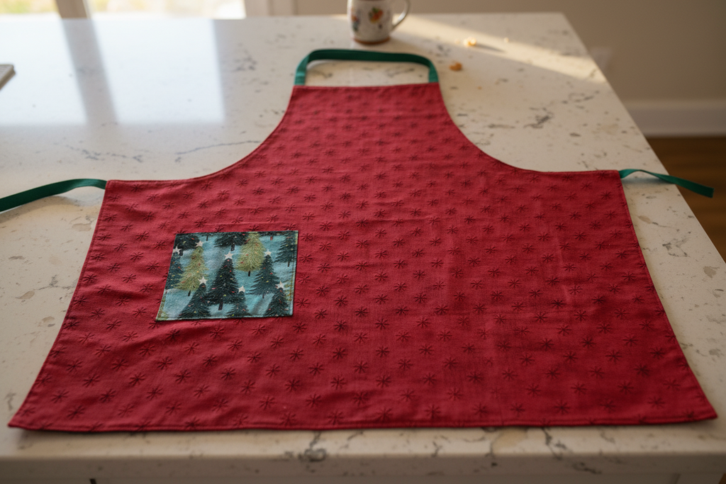 Christmas Tree Field Apron, Reversable and Adjustable