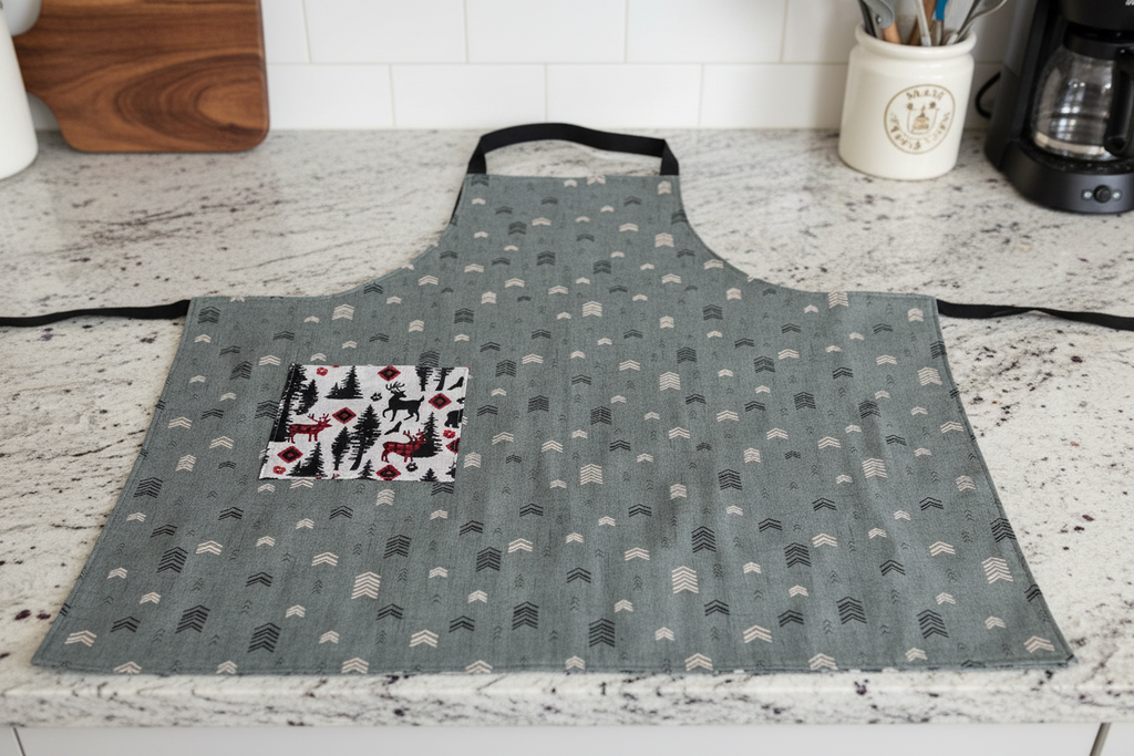 Forest Animals Apron, Reversable and Adjustable