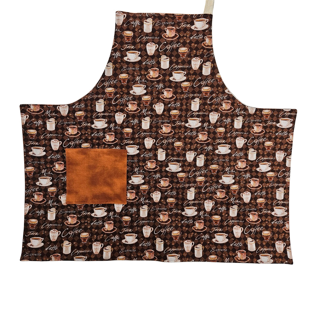 Coffee Cup Apron, Reversable and Adjustable