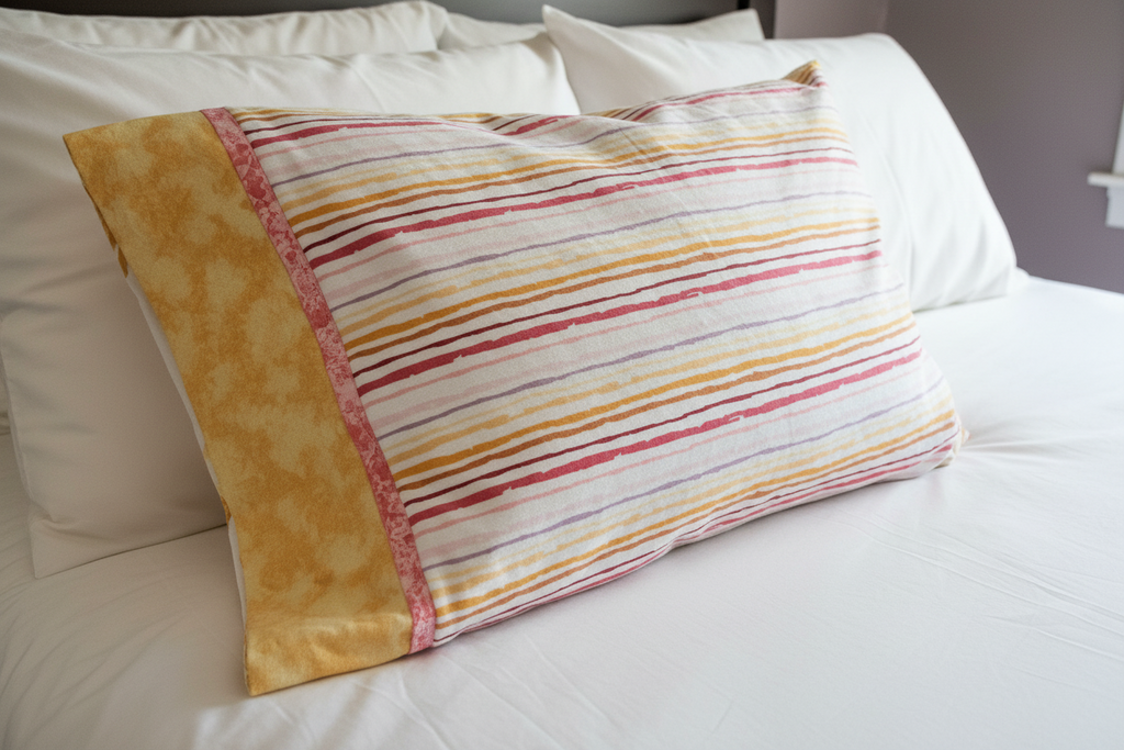 Pastel Striped Queen Pillowcase