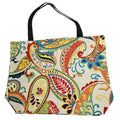 Retro Paisley Market Tote Bag