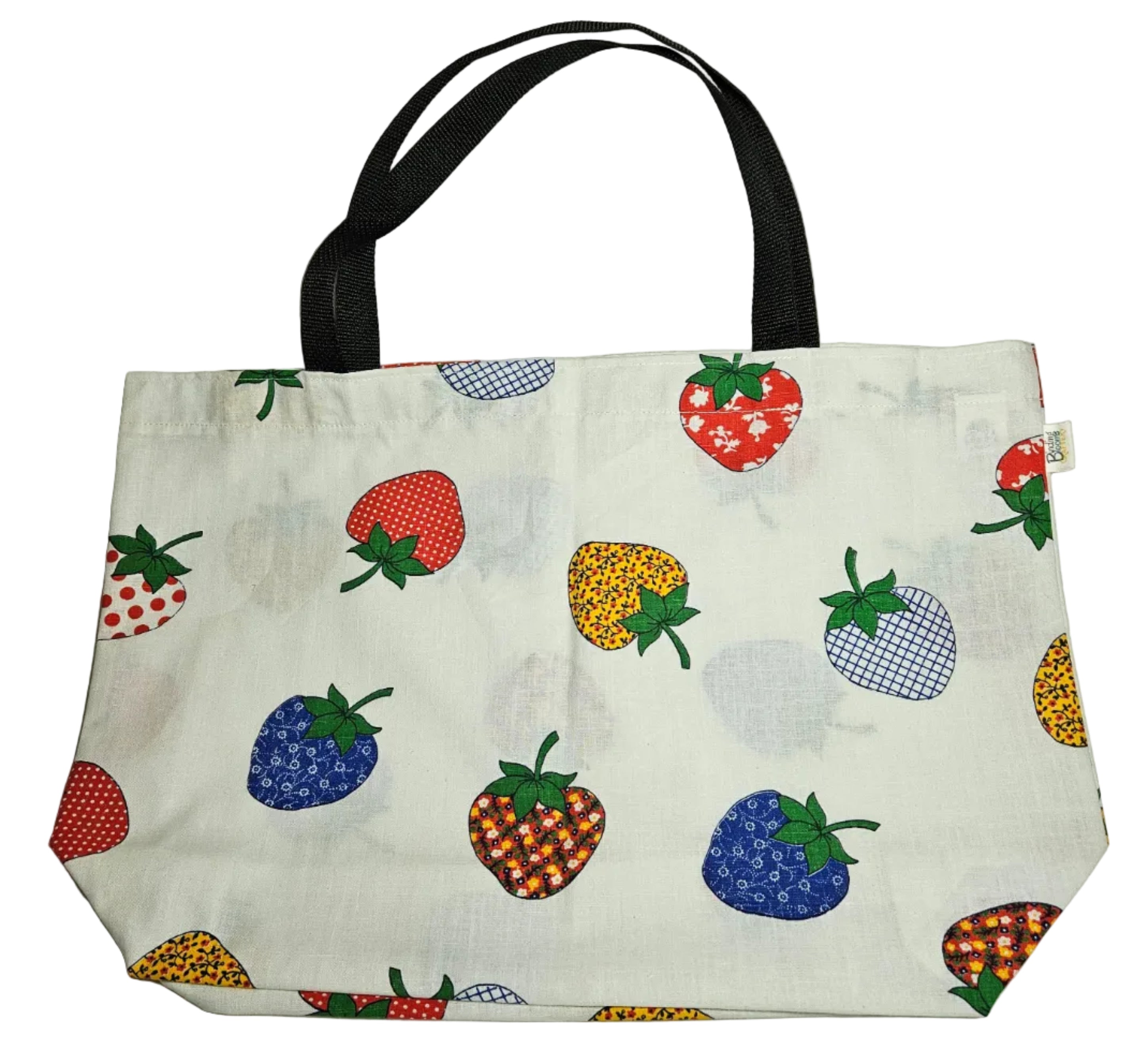 Vintage Strawberries Market Tote Bag