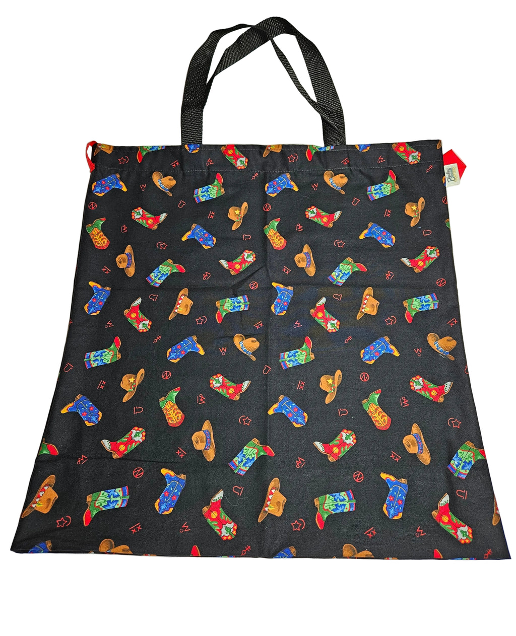 Cowboy Hats and Boots Reusable and Washable Grocery Bag