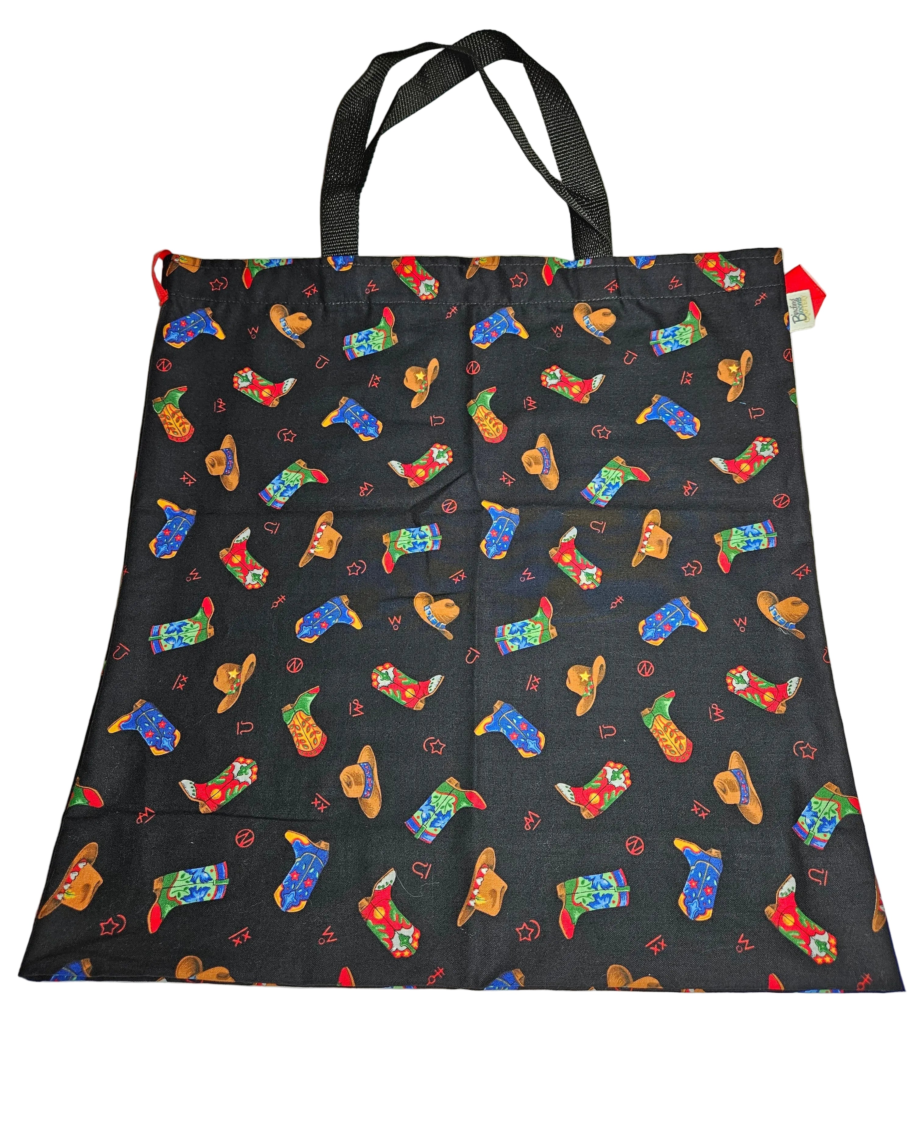 Cowboy Hats and Boots Reusable and Washable Grocery Bag