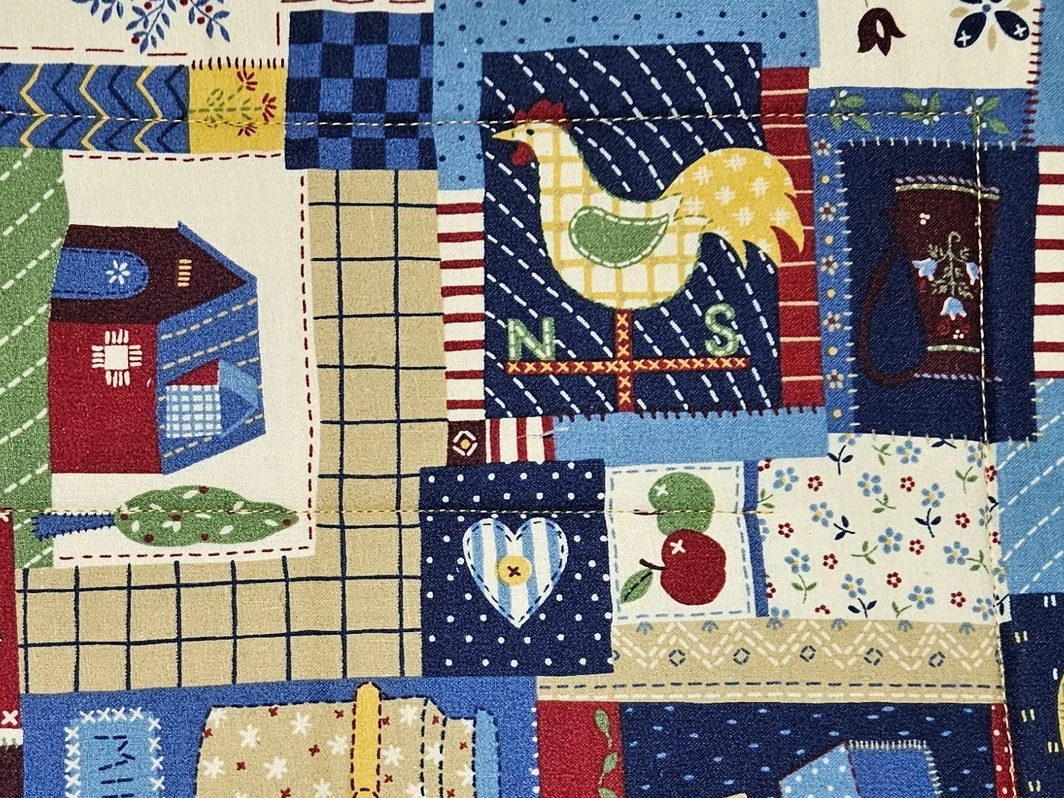 Farmhouse Patchwork Oversized Hot Pad