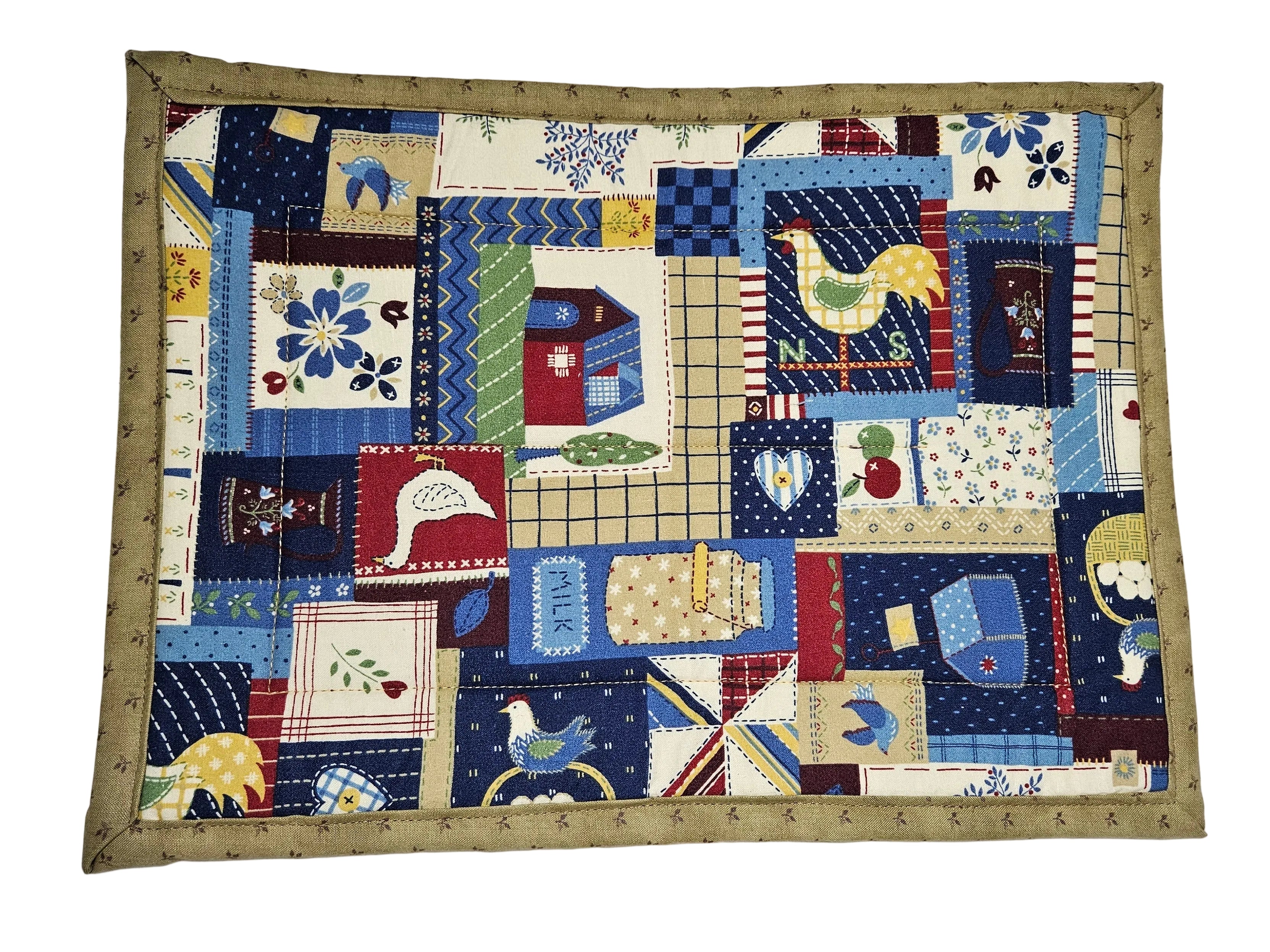 Farmhouse Patchwork Oversized Hot Pad