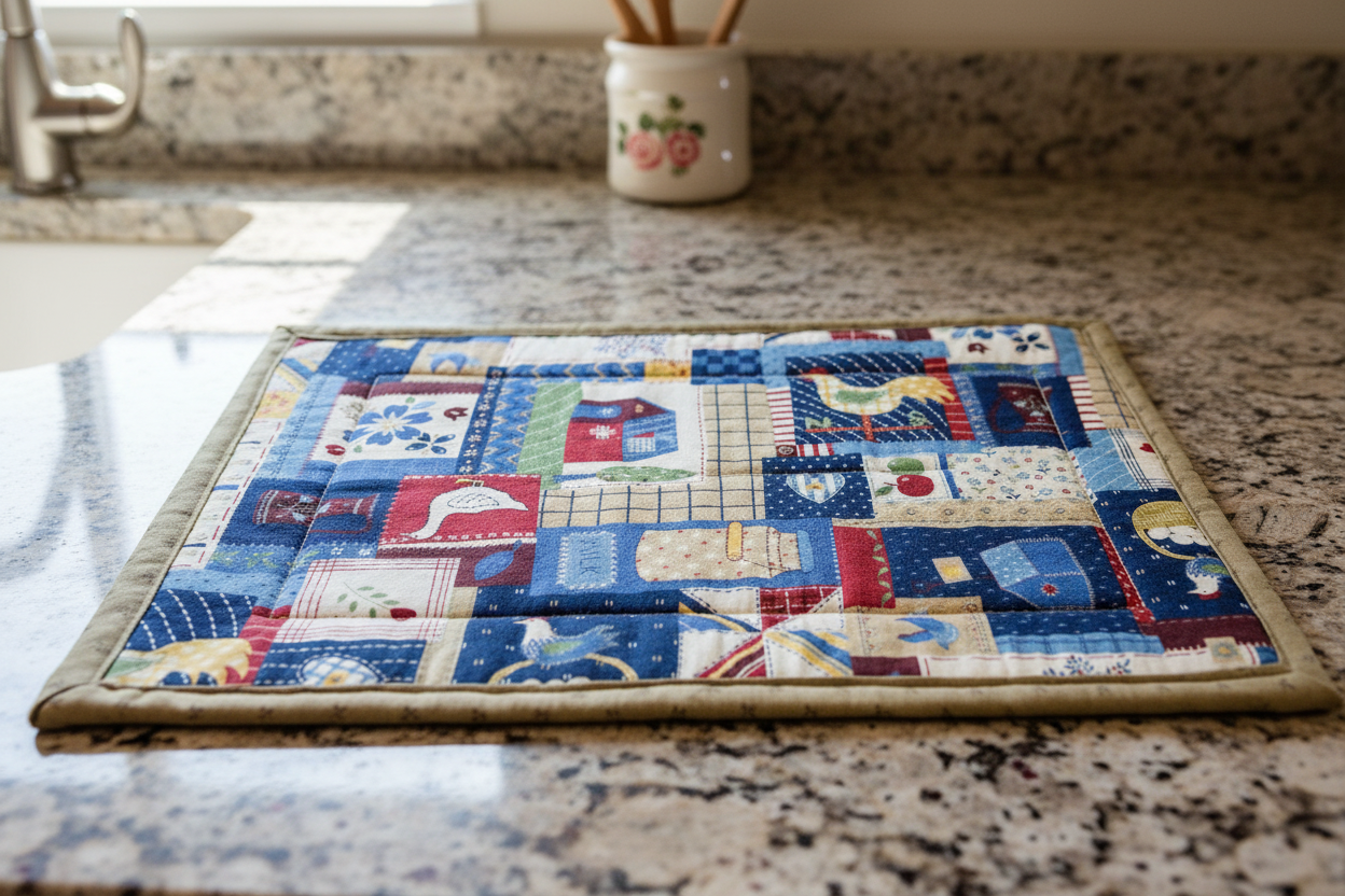 Farmhouse Patchwork Oversized Hot Pad