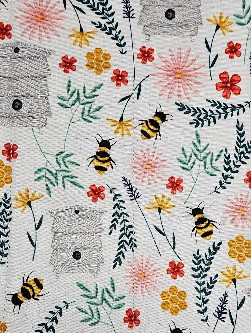 Honey Bee and Blossoms Oversized Hot Pad
